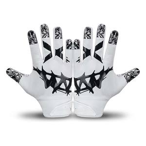 Guantes de Fútbol Americano Juveniles Más Vendidos para Adultos, Guantes de Receptor Suaves y Transpirables con Agarre Directo en la Palma - Product Image 4