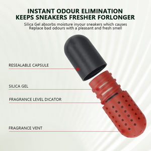 Limpiador de Espuma Natural para Zapatos de 100 ml, Borrador de Zapatos, Cápsulas Eliminadoras de Olores, Kit de Cuidado para Zapatillas con Cordones y Cepillo - Product Image 5