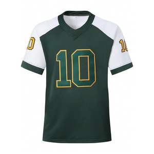 Maillot de football américain unique, style tendance, séchage rapide, avec hublot, impression personnalisée, nom de l'équipe/n°, vêtements de sport, t-shirts - Product Image 1