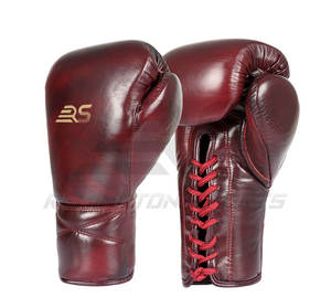 ถุงมือชกมวยแบบมีเชือกผูกติดโลโก้สำหรับผู้ใหญ่ถุงมือฝึกชกมวย - Product Image 1