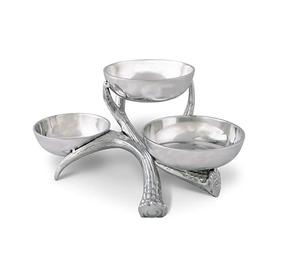 Ensemble de deux bols de service en métal faits à la main, ustensiles de cuisine classiques, élégants et décoratifs en gros, ensemble de deux bols de service indiens - Product Image 6