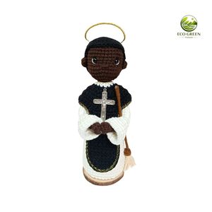 Muñeco de Peluche de Ángel Guardián Tejido a Crochet Hecho a Mano al por Mayor, Juguete de Peluche para Oración, Estatua Religiosa Católica Linda, Regalo de Acción de Gracias - Product Image 3