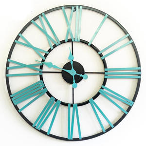 Horloge murale analogique au design antique, tendance et nouveau, avec couleur et taille personnalisées pour la décoration de la maison et de la salle de séjour - Product Image 1