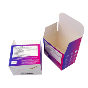 Angelol Desenho personalizado Auto Bloqueio inferior C1S Papel de arte Caixa de papel cosméticos de papelão Embalagem para tiras de teste de <span class=keywords><strong>pH</strong></span> vaginal - Product Image 2
