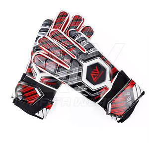 Gants de gardien de but d'entraînement de football OEM de haute qualité dernier style latex respirant avec matériau en cuir du Pakistan - Product Image 4