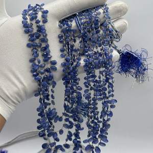 พลอยไพลินสีน้ำเงินธรรมชาติคุณภาพสูงทรงหยดน้ำขนาด 3x5 มม. ถึง 7x12 มม. - Product Image 3