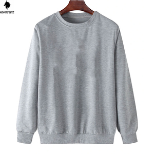 เสื้อสเวตเตอร์คอกลมของผู้ชายผ้าฝ้าย100% 300GSM โลโก้แบบออกแบบได้ตามต้องการผ้าฟลีซสะพายไหล่แบบลำลองสำหรับฤดูหนาว - Product Image 1