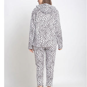 Haute qualité deux pièces femmes Fitness survêtement respirant Tech polaire col montant motif solide pour la saison d'hiver privé - Product Image 6