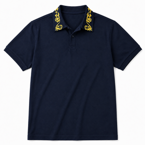 Polo pour homme de qualité supérieure avec col brodé, logo personnalisé, manches courtes, mélange de coton, vêtements de golf décontractés, polo T-shirt OEM ODM - Product Image 5