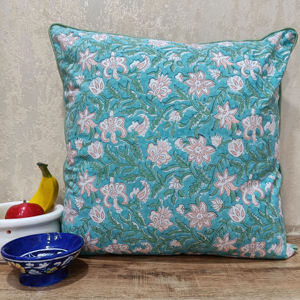 ปลอกหมอนอิงพิมพ์ลายพิสตาชิโอสีฟ้าสำหรับ100% บ้านผ้าคอตตอนผ้าซับไรฝุ่นป้องกันแบคทีเรียป้องกันไรฝุ่น - Product Image 5