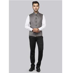 Best Quality <b>Mens</b> Elegant Dark <b>Grey</b> <b>Waistcoat</b> for Business Wear Hotel Staff Uniforms Events Ceremonies and Daily Office Use - Product Image 1