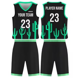 Ensemble de maillots de basket-ball réversibles personnalisés, uniformes grande taille respirants, imprimé avec votre propre design d'équipe - Product Image 4