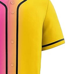 Maillot de baseball personnalisé solide vierge boutonné complet vente en gros vêtements de sport classique à séchage rapide uniforme de baseball par robe de sport - Product Image 3