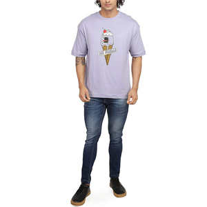 Premium de haute qualité personnalisé Logo impression hommes surdimensionné manches courtes t-shirt polyester coton hommes t-shirt - Product Image 2