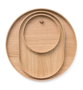 ASISTENCIA Plato de ensalada de madera Bandeja para servir Caja de pino Tema de amor Barco ovalado Dulces Galletas Comida Fruta Decoración del hogar Regalo - Product Image 2