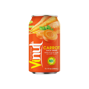 Vietnam prix d'usine 330ml jus de carotte boisson végétale sans sucre OEM/ODM marque privée en gros - Product Image 1