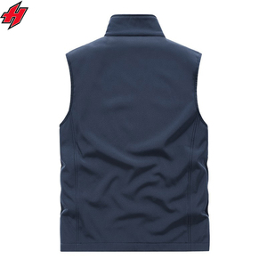 เสื้อกั๊กโพลีเอสเตอร์แขนกุดสำหรับผู้ชายไซส์พิเศษปักโลโก้และป้ายได้ตามต้องการ - Product Image 6