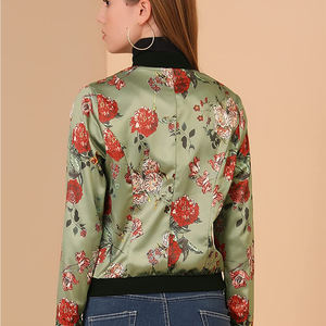 La última chaqueta bomber de calidad superior para mujer, chaquetas de burbujas brillantes, cuello levantado, manga larga, bolsillo sólido con cremallera, superventas, personalizada - Product Image 4