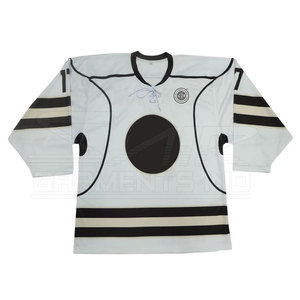 Maillot de hockey sur glace à col en V, couleur unie, vente directe d'usine, maillot de hockey sur glace à manches longues - Product Image 3