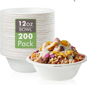 Cuencos redondos desechables a prueba de fugas de 16oz, Material de bagazo de caña de azúcar para sopas, ensaladas, fideos para comidas para llevar - Product Image 4