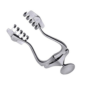 Rétracteur professionnel Jansen Wagner en acier inoxydable 5x5 broches pointues émoussées avec rétracteurs chirurgicaux à vis de réglage - Product Image 2