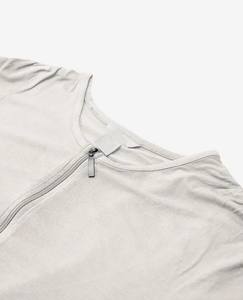 Design luxueux T-shirt en coton/polyester pour femme Ultra-doux parfait pour un usage quotidien col rond avec demi-fermeture éclair à manches longues - Product Image 4