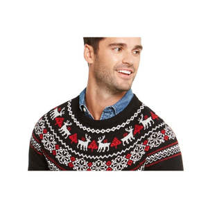 Maglione da Uomo Charter Club con Motivo Fair-Isle in Nero, Taglia X-Large - Product Image 2