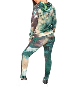 Customized Women's <b>Tie</b> <b>Dye</b> Tracksuit for Jogging Training Breathable Quick Dry High Quality Comfortable Casual Style - Product Image 6