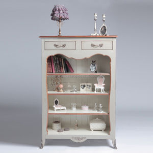 Vitrine en porcelaine et armoire à vaisselle sans portes, modèle 2006, bois d'acajou, finition lisse - Product Image 1