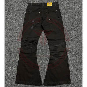 Jeans de Mezclilla para Hombre, Estilo Vintage, Lavado Desgastado, Rectos y Acampanados, Transpirables, de Algodón, para Invierno, Personalizados por el Fabricante - Product Image 4