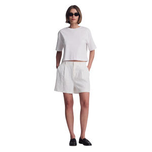 Shorts Bermuda pour femmes, taille mi-haute, décontractés, pour la salle de sport, le yoga, la course à pied, vêtements de sport, vêtements d'été, OEM ODM, vente en gros personnalisée, polyester/coton - Product Image 5