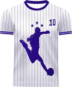 Conjunto de fútbol de manga corta transpirable Diseño de sublimación de tendencia - Product Image 1