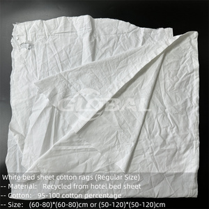 Stracci di <span class=keywords><strong>Cotone</strong></span> Bianchi ad Alta Assorbenza per Uso Industriale, per Pulizia, Venduti al Chilo, Scarti di Tessuto in <span class=keywords><strong>Cotone</strong></span>, Balle di Stracci, Stracci di <span class=keywords><strong>Cotone</strong></span> all'Ingrosso - Product Image 3