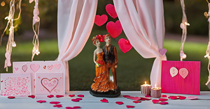 Romántico lindo amor pareja estatua Showpiece escultura moda arte decoración del hogar para el Día de San Valentín casa calentamiento regalo de cumpleaños - Product Image 5