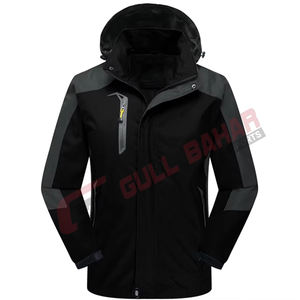 Veste coupe-vent à capuche imperméable de style rue pour hommes pour la saison d'hiver col montant fermeture à glissière XS 6XL vente! - Product Image 1