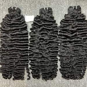 <b>2023</b> Hot Selling Wholesale Burmese Curly, Vietnamese Hair Raw Human Hair - Product Image 4