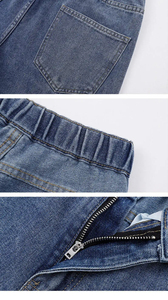 Pantalones vaqueros lavados 2025 para hombres y mujeres, aspecto informal, rectos, azules y negros, hasta el tobillo, pantalones vaqueros de lujo transpirables - Product Image 6