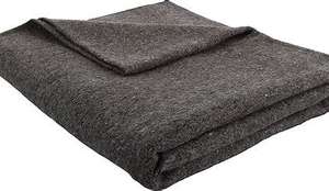 Mantas de lana en stock listas 50% lana 50% patrón sólido sintético tejido a granel hecho en India por Harshit International - Product Image 4