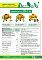 Bétonnière Électrique Manuelle Lino Sella World Traditionnelle Haute Efficacité 500 L pour Ciment et Béton, Engin de Construction