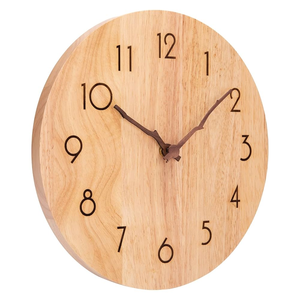 Reloj de pared de madera Reloj de pared de proveedor al por mayor personalizado Fabricación de artesanías rústicas más vendidas Nuevo diseño - Product Image 5