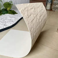 Échantillons de panneaux muraux imperméables en pierre souple MCM de haute qualité, motif étoile et lune, pour décoration murale intérieure et extérieure