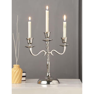 Chandeliers en Métal Élégant à 3 Bras, Bougeoirs pour Mariage, Église, Vacances, Halloween - Product Image 5