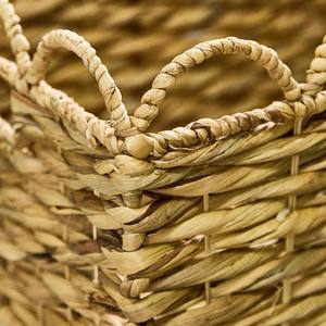 Cestas de almacenamiento de jacinto de agua festoneado-Cestas rectangulares tejidas a mano con asas | TienPhong Wholesale 2025 - Product Image 5