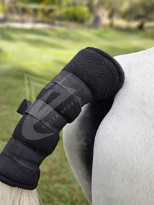 Protector de cola de caballo de lana Polar totalmente ajustable 300GSM herramienta de entrenamiento ecuestre relleno de espuma acolchada suave para carreras - Product Image 3