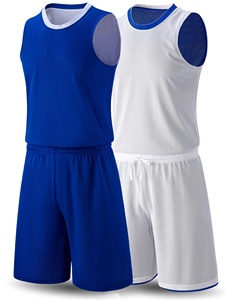 Maillot de basket imprimé pour homme, sans manches, col en V, coupe athlétique, polyester, anti-humidité, respirant, uniforme d'équipe personnalisé - Product Image 1