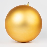 Boules de Noël en plastique dorées de 40 cm de diamètre et décorations d'arbre fabriquées à la machine à suspendre