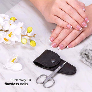 Ensemble complet de ciseaux à ongles incurvés en acier inoxydable, outils de toilettage, garantie de 3 ans, logo personnalisé pour salon, usage quotidien, main/pied - Product Image 3