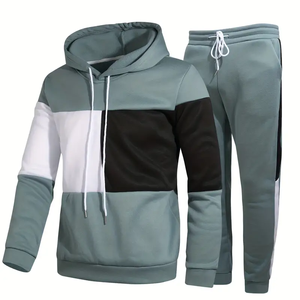 Vente chaude XL Hommes Respirant Gym Shorts Colorblock Survêtement De Jogging À Capuche Logo Personnalisé Imprimé Solide Vêtements De Sport pour L'automne - Product Image 3