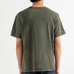 Camiseta para hombre Diseño personalizado 100 por ciento Algodón Impresión de hip hop Camiseta ligera Ropa de calle vintage Lavado ácido Camiseta para hombre - Product Image 2