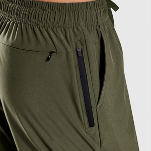 Shorts de sport décontractés pour hommes de haute qualité, respirants, séchage rapide, 100 % coton, taille mi-haute avec cordon de serrage - Product Image 6